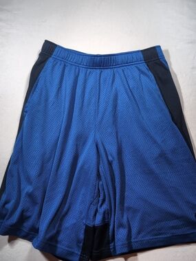 Mens Blue Nike Mesh Athletic Shorts